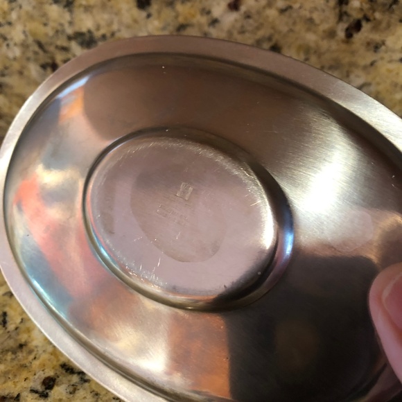 MID CENTURY MODERN Stainless Steel Gravy Boat with Black Wood Handle Vintage - Picture 12 of 16